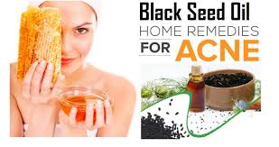 Black seed oil for acne